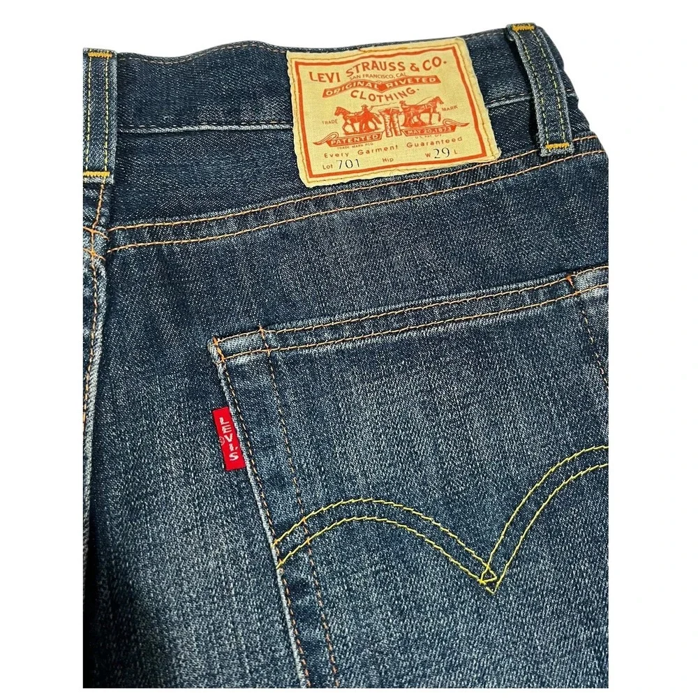 Levi's Vintage Clothing LVC 701 Selvedge Big E Jeans Dark Indigo Men's W29 Talon